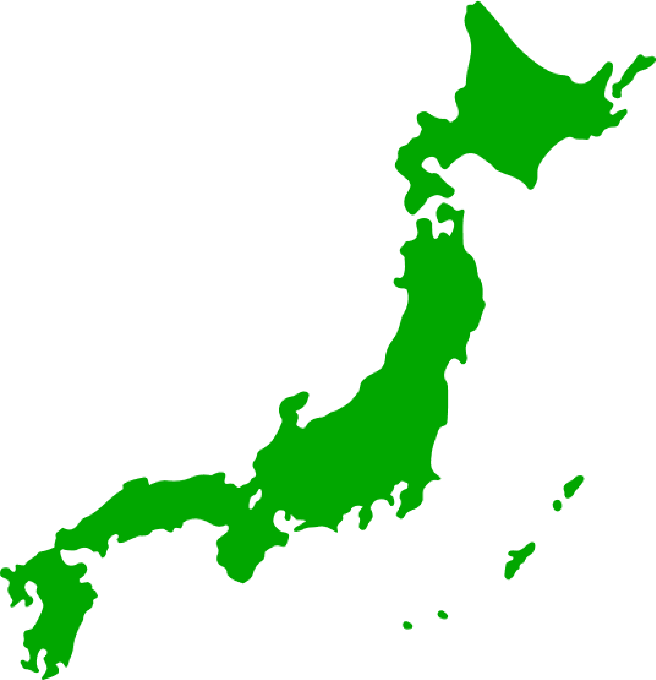 日本全国対応エリア地図