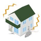 危険度の家のイラスト